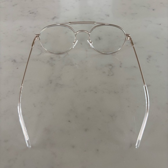 Prodesign Denmark Silver Coil Top Prescription Glasses Frames - Picture 6 of 9